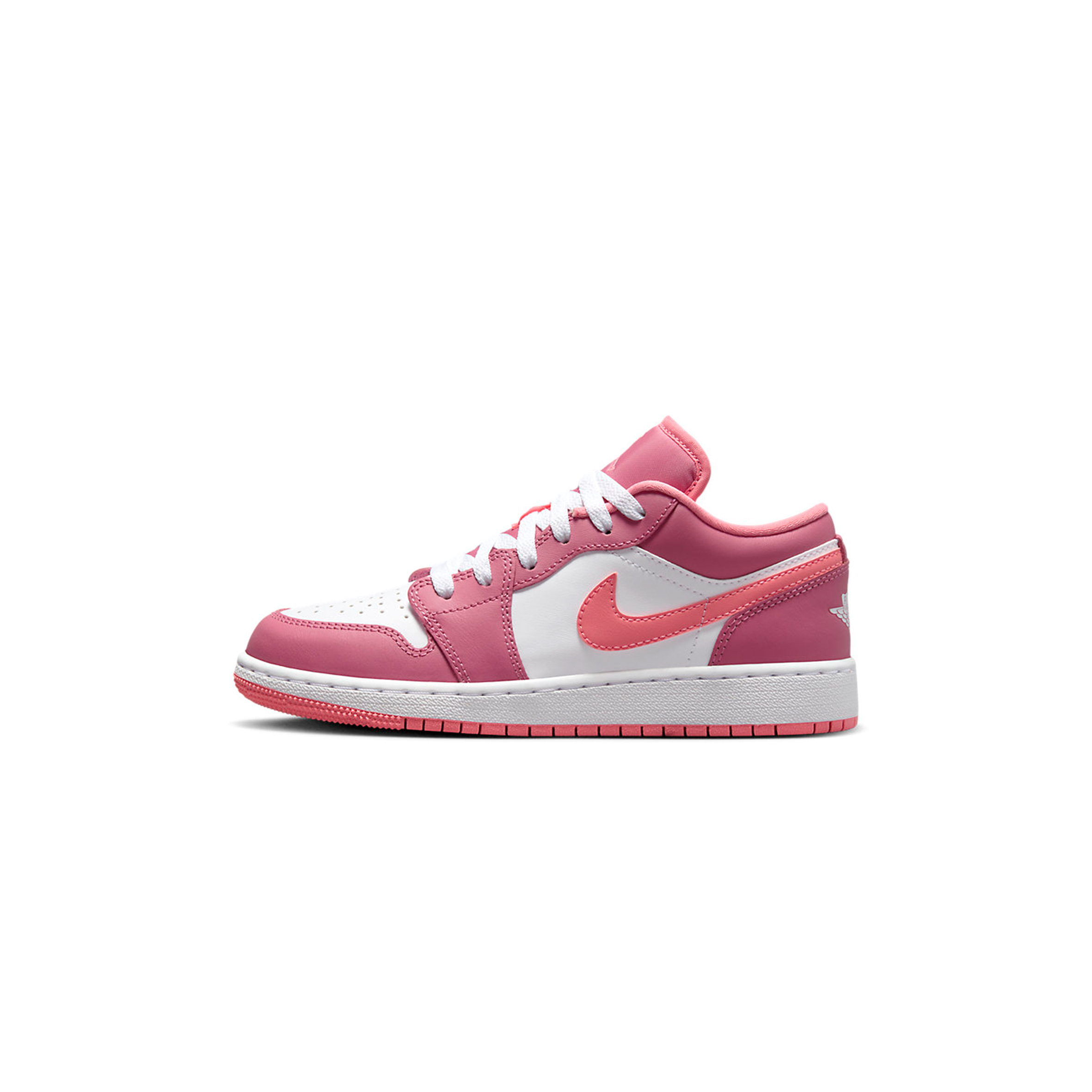 NIKE AIR JORDAN 1 LOW GS DESERT BERRY WHITE PINK 553560-616